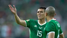 Héctor Moreno junto a Torres Nilo