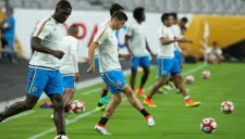 James en entrenamiento de Colombia en CA