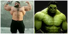 Hulk Iraní posa en una foto