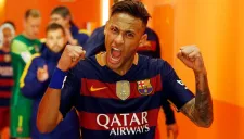 Neymar, previo a salir a un partido con el Barcelona