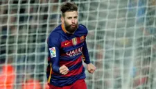 Gerard Piqué festeja una anotación