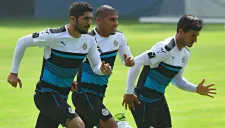 Jair Pereira, en entrenamiento con Chivas