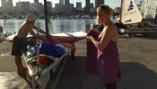 Camilla Cedercreutz finaliza su entrenamiento en aguas de Río