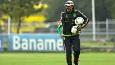 Gutiérrez en entrenamiento del Tri Olímpico