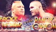 El cartel promocional de la pelea entre Orton y Lesnar