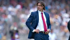 Matías Almeyda, en el banquillo de Chivas en CU