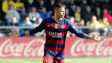 Neymar celebra un gol con el Barcelona