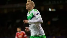 Schürrle festeja una anotación con el Wolfsburgo