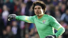 Ochoa, durante un partido del Málaga
