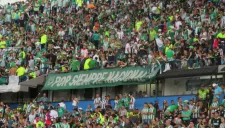 Aficionados de Atlético Nacional durante la Final de Copa Libertadores