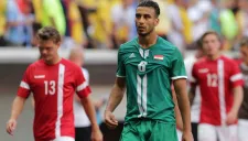 Adnan, durante el partido contra Dinamarca