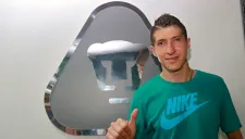 Alejandro Palacios antes de pasar a una conferencia de prensa