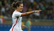 Carli Lloyd festeja el gol contra Francia en Río