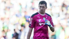 Agustín Marchesín, durante el partido entre Santos y Morelia