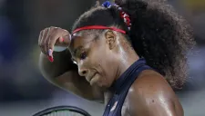 Serena Williams, en partido contra Elina Svitolina