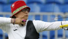 Gabriela Bayardo, durante una competencia