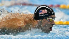 Michael Phelps durante los 200 metros combinados