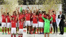 Bayern Munich festeja el título de la Supercopa de Alemania