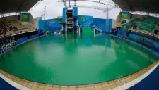 Así lucía la fosa de clavados en los JO de Río