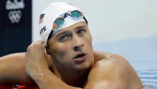 Ryan Lochte en la competencia de 4x200 de Río 2016