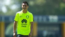 Osvaldito Martínez en entrenamiento con América