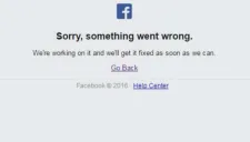 Facebook informó después de unos minutos que estaban trabajando para regresar