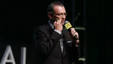 Higuera durante un evento