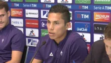 Salcedo en conferencia de prensa con su nuevo equipo