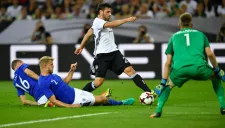 Volland, durante el juego amistoso contra Finlandia