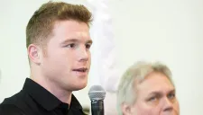 Saúl Álvarez, en conferencia de prensa