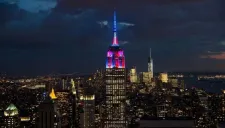 Empire State con los colores del Barcelona