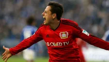 Javier Hernández celebra un gol con el Bayer Leverkusen