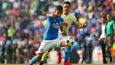 Benítez y Mares durante el Clásico Joven