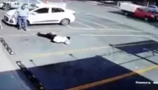 El adulto mayor quedó inconsciente tras el fuerte golpe