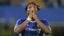 Michy Batshuayi, delantero del Chelsea, en lamento