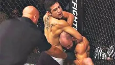 Gabriel Benítez en la pelea de UFC Hidalgo