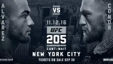 Cartel de la pelea principal del UFC 205