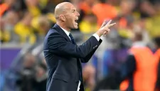 Zinedine Zidane durante el partido contra Borussia Dortmund