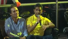 Isaac Terrazas habla en la presentación del partido de referentes por el centenario del América