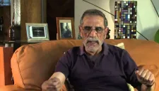 Luis González de Alba, durante una entrevista