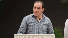 Cuauhtémoc Blanco, en una conferencia del PSD