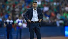 Juan Carlos Osorio durante el encuentro México vs Honduras