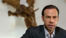 Zague durante la entrevista realizada por RÉCORD