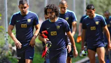 Jugadores de Pumas en las instalaciones de CU