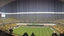 Así lució el mosaico del centenario del América