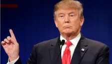 Trump durante un discurso