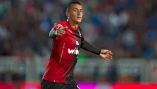 Álvarez festeja su gol contra Pachuca