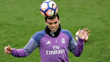 Pepe durante un entrenamiento con el Real Madrid