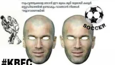 Máscaras de Zidane, en protesta a Materazzi