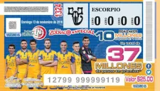 Boleto especial de la Loteria Nacional